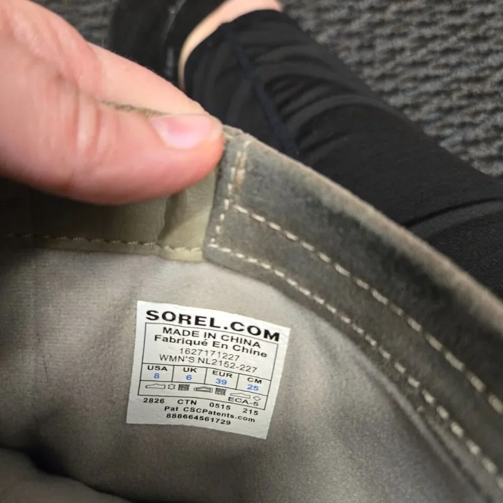 Sorel Slim Shortie Boots Women 8 Tobacco Brown Indian Blanket Waterproof Suede